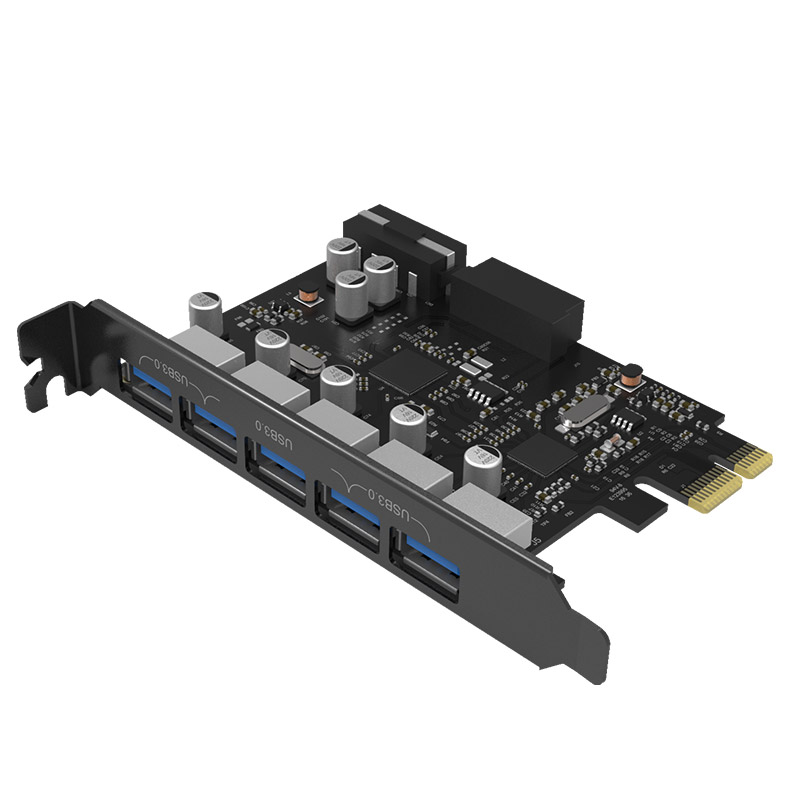 ORICO ORICO-PVU3-5O2I 5 Port USB3.0 PCI-E Expansion Card with Dual Chip