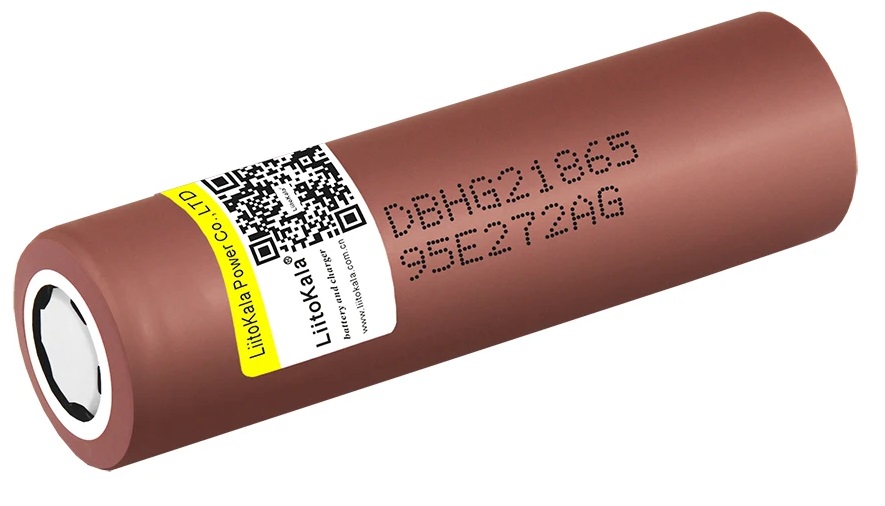 סוללה LiitoKala 3.7v 18650 HG2 3000mAh Lithium Rechargeable Battery