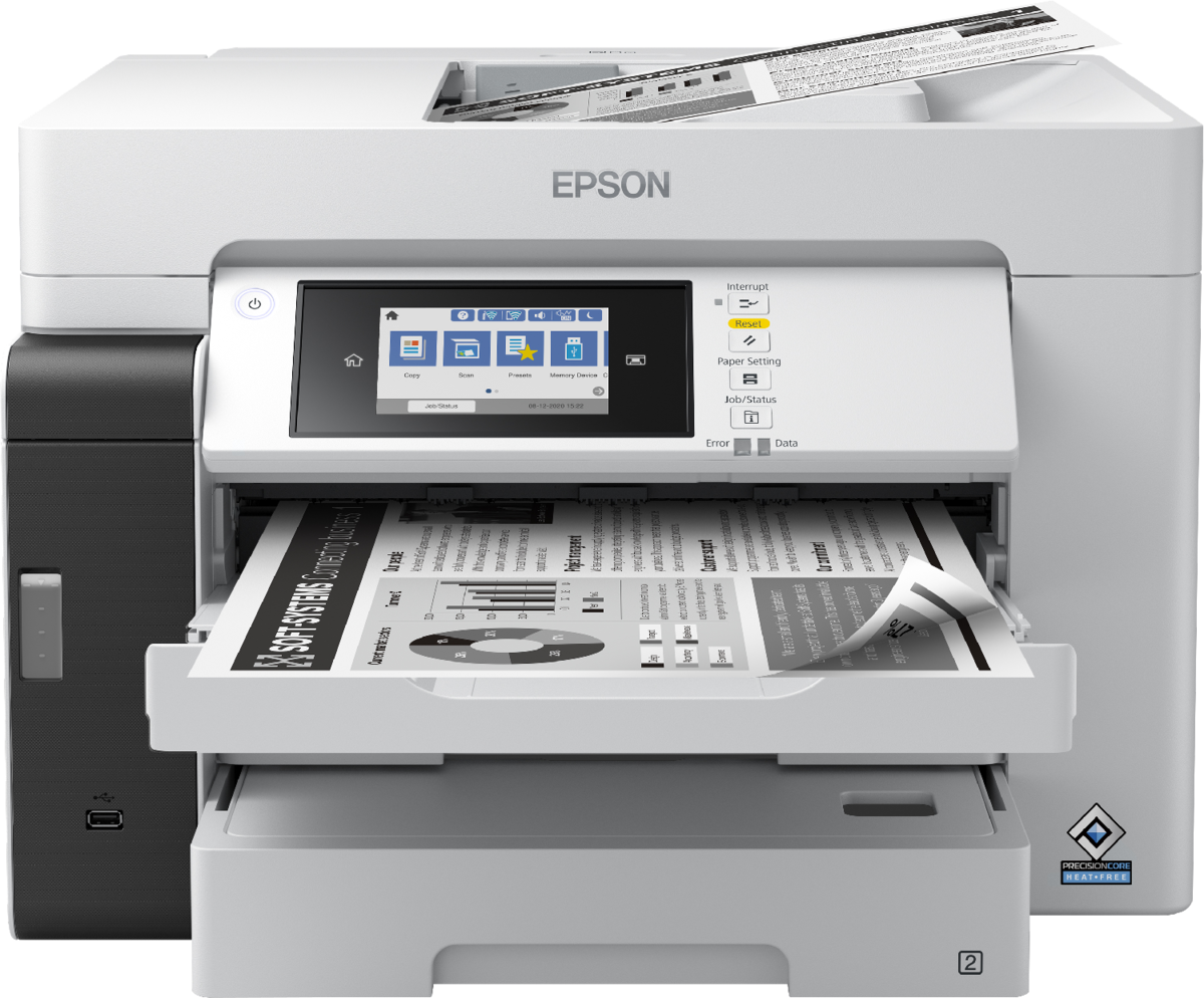 מדפסת משולבת מונו EPSON EcoTank Pro M15180 A3 הדפסה, סריקה, העתק