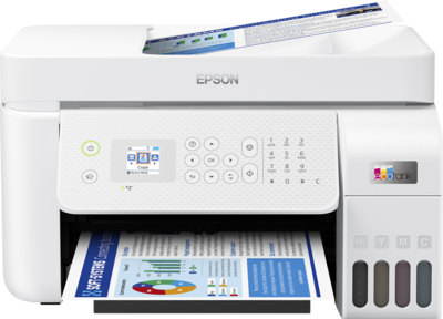 EPSON EcoTank L5296 מדפסת צבע בגודל A4 הדפסה, העתקה, סריקה ושליחת פקס