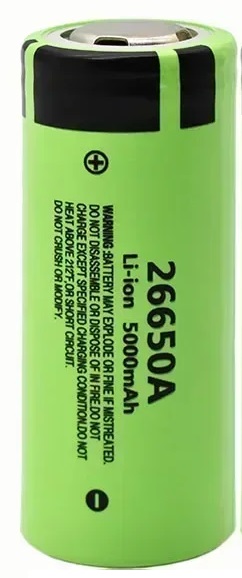 סוללה DVCNA Rechargeable Lithium Battery 26650 3.7V 5000mah