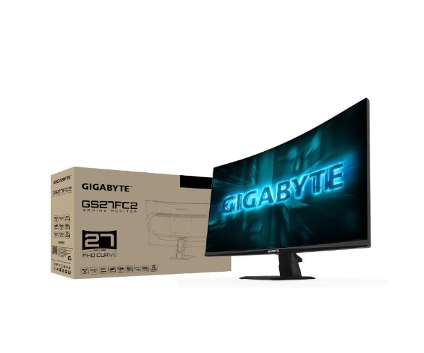מסך Gigabyte GS27FC2 EU FHD VA 1Ms 240Hz HDR10 Curved Vesa100