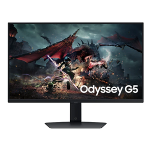 מסך Samsung Odyssey G5 G50D QHD 27 180Hz 1Ms Gaming Monitor Pivot S27DG502EM