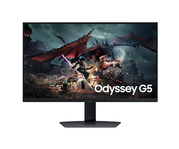 מסך Samsung Odyssey G5 G50D QHD 27 180Hz 1Ms Gaming Monitor Pivot S27DG502EM