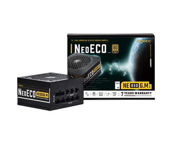 ספק כוח Antec NeoEco 850W Gold fully Modular120mm Silent Fan  0-761345-11761-6
