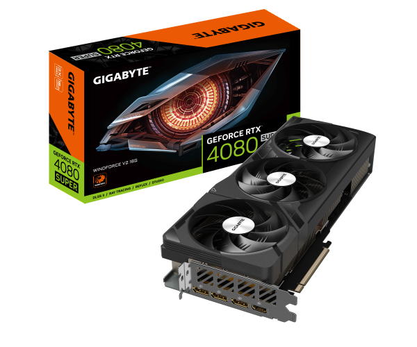 כרטיס מסך Gigabyte GV-N408SWF3V2-16GD GeForce RTX 4080 SUPER WINDFORCE V2 16GB