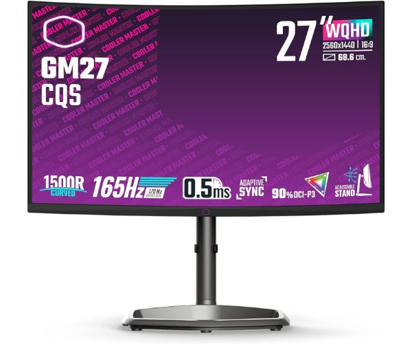 מסך קעור Cooler Master 27 WQHD 170hz 0.5ms VA A-SYNC HDR400 CMI-GM27-CQS