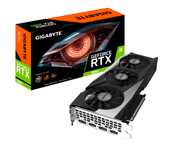 כ. מסך Gigabyte GV-N3060GAMING OC-12GD 2.0 RTX3060 Gaming OC 12GD 2.0 PCIE4.0 LHR