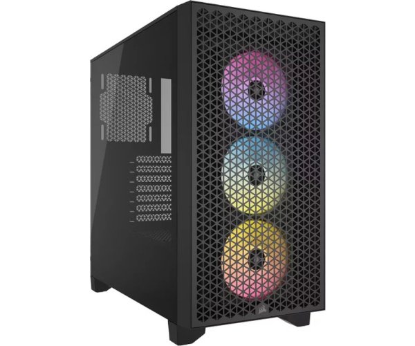 מארז Corsair 3000D 210-3000255 RGB AIRFLOW Mid Tower CASE Black