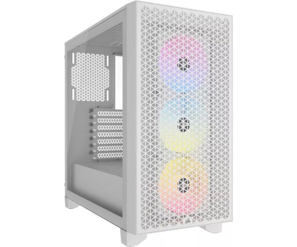 מארז Corsair 3000D 210-3000256 RGB AIRFLOW Mid Tower CASE White