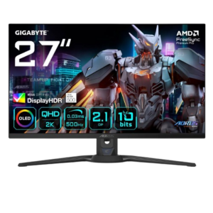 מסך GIGABYTE AORUS FO27Q5P EK 27 2K QD-OLED 0.03ms 500Hz HDR USB KVM