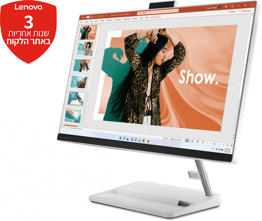 Lenovo DT IC AIO 3 24IAP7 F0GH01FTIV 23.8" FHD, i5-13420H, 512G, 8G, DOS White 1Y