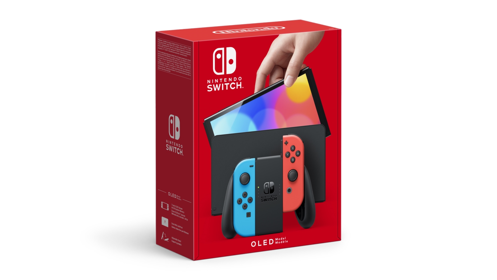 קונסולה נינטנדו צבעוני 'Nintendo switch oled blue & red 7 45496453442