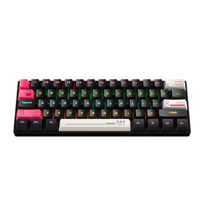מקלדת גיימינג ONIKUMA G55 61 KEY MECHANICAL KEYBOARS RGB BLACK