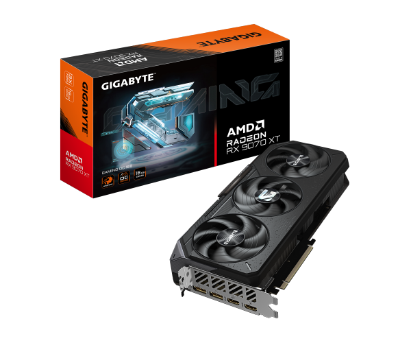 כרטיס מסך Gigabyte GV-R9070XTGAMING OC-16GD RX9070 XT Gaming OC 16GB PCI-E 5.0