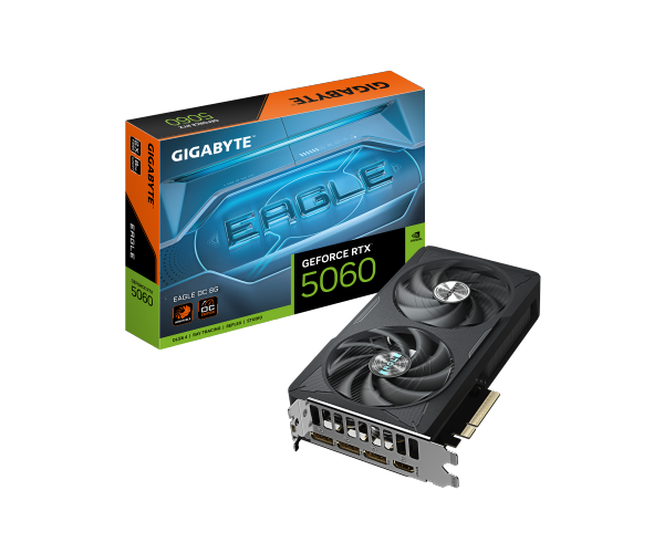 כרטיס מסך Gigabyte GV-N5060EAGLE OC-8GD GeForce RTX 5060 EAGLE OC 8GB