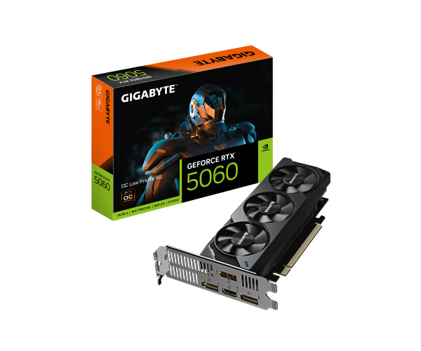 כרטיס מסך Gigabyte GV-N5060OC-8GL GeForce RTX 5060 OC Low Profile 8GB