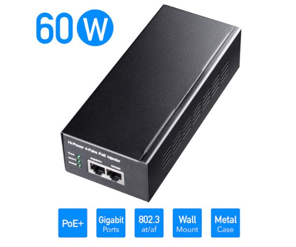 מזרק Cudy POE300 60W Gigabit PoE Injector Adapter up to 100 Meters