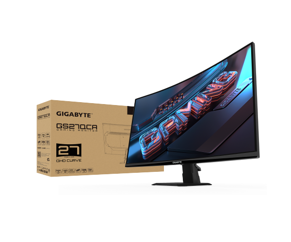 מסך קעור Gigabyte GS27QCA VA 180hz QHD HDR Ready AMD FreeSync