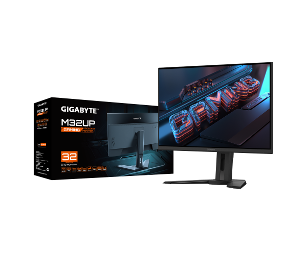 מסך שטוח Gigabyte M32UP EK 31.5 SS IPS 1ms 4K UHD 160Hz KVM HDR400