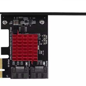 PCI-E 1X  to Sata  2 Ports  Adapter Expansion Card מתאם