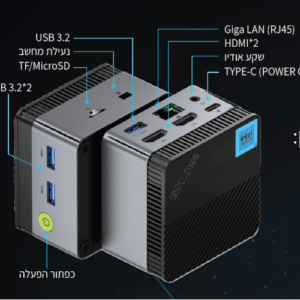 מחשב מיני GMK-G5 Intel N97 12GB 256NVME WIN11 Pro GMK-G5-12256