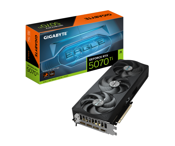 כרטיס מסך GIGABYTE GeForce GV-N507TEAGLEOC-16GD RTX 5070 Ti EAGLE OC SFF 16G