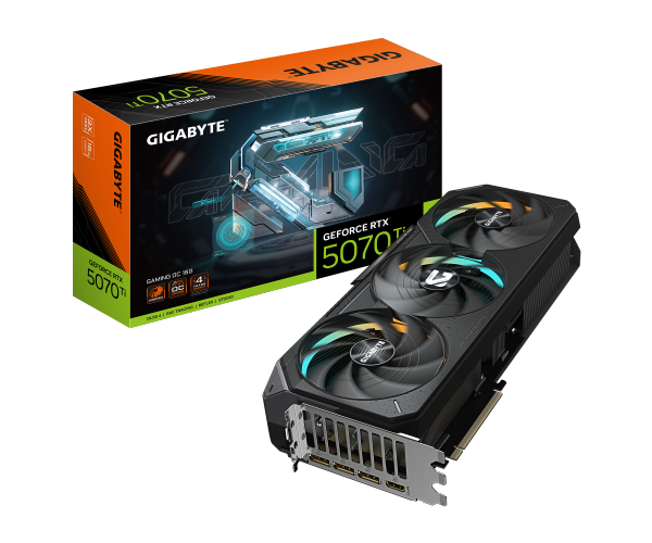כרטיס מסך GIGABYTE GeForce GV-N507TGAMING OC-16GD RTX 5070 Ti GAMING OC 16G
