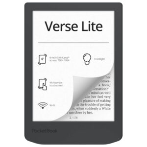 ספר אלקטרוני PocketBook 6" Verse Lite צבע אפור כהה pb619-t-ww