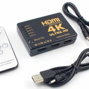 HDMI Switch 4K With IR Remote Controller 5 Input 1 Output