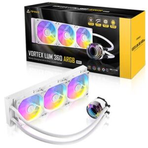 קירור נוזלי משולש לבן ANTEC VORTEX LUM 360 WHITE ARGB  0-761345-40056-5 280W TDP