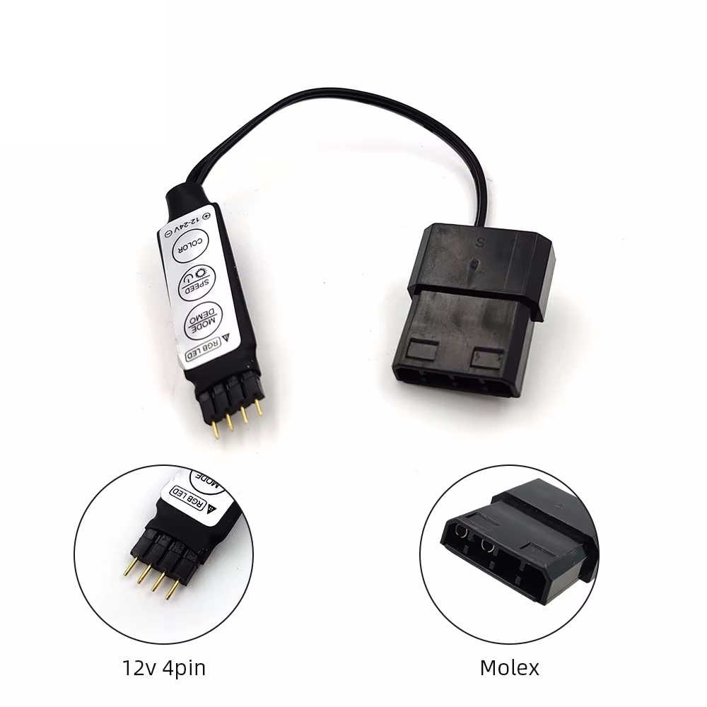 ARGB Manual Controller 12V 4PIN To Molex Power Supply