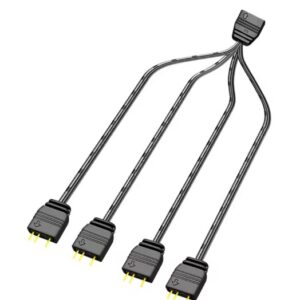 COOLMOON ARGB SYNC Splitter 5V 3 Pin 1 to 4 30CM