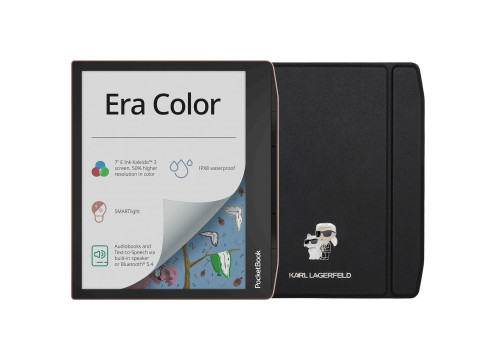 ספר אלקטרוני + כיסוי PocketBook 7" Era Color – Karl Lagerfeld עם מסך צבעוני  PB700K3-L-KL-WW