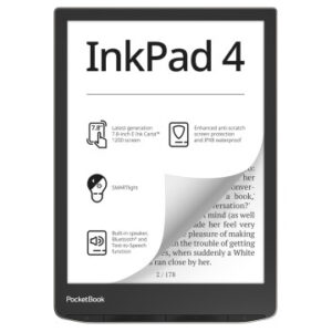 ספר אלקטרוני PocketBook 7.8” InkPad 4 צבע כסף PB743G-U-WW