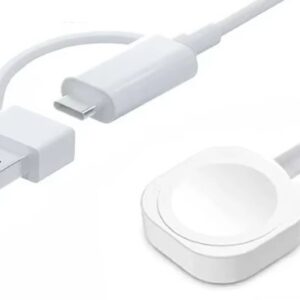 USB & TYPE-C Dual Port Magnetic Charger Cable For Apple Watch Series 9 8 7 6 5 4 3 2 SE