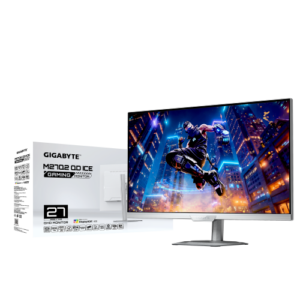 מסך גיימינג לבן Gigabyte M27Q2 QD ICE 27 Inch 2K SS IPS 1Ms 200Hz