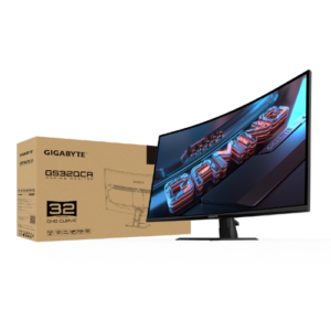 מסך קעור Gigabyte GS32QCA SS VA 1ms 2K QHD 180Hz FreeSync Tilt