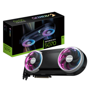 כרטיס  Gigabyte AORUS RTX 5070 INFINITY 12GB GDDR7 WINDFORCE HYPERBURST GV-N5070AORUS IF-12GD