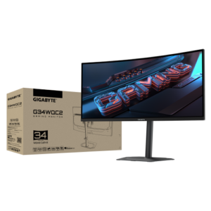 מסך קעור Gigabyte G34WQC2 EK VA WQHD 3440X1440 1ms 200Hz Speakers