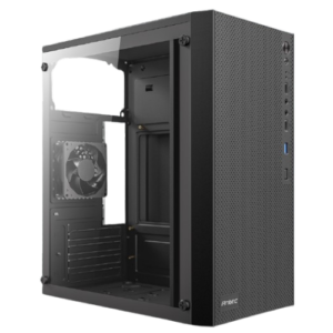 מארז Antec ST10M TG Mini Tower Micro-Atx Black Glass Side Panel