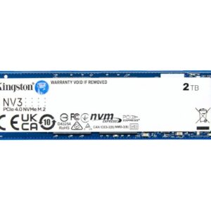 דיסק פנימי Kingston NV3 2TB NVME GEN 4.0 M.2 2280 6000/5000Mb/s ‎SNV3S/2000G