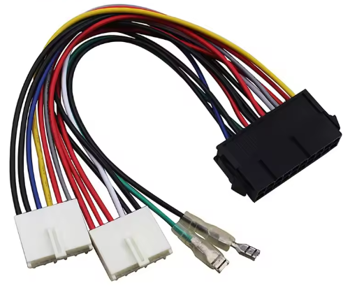 20Pin ATX to 2x 6Pin Port AT PSU Converter Power Cable Cord for 286 386 486 586 Old Computer PC