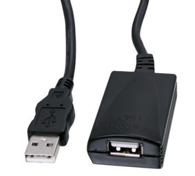 כבל USB2.0 מאריך אקטיבי זכר – נקבה, 10 מטר איכותי